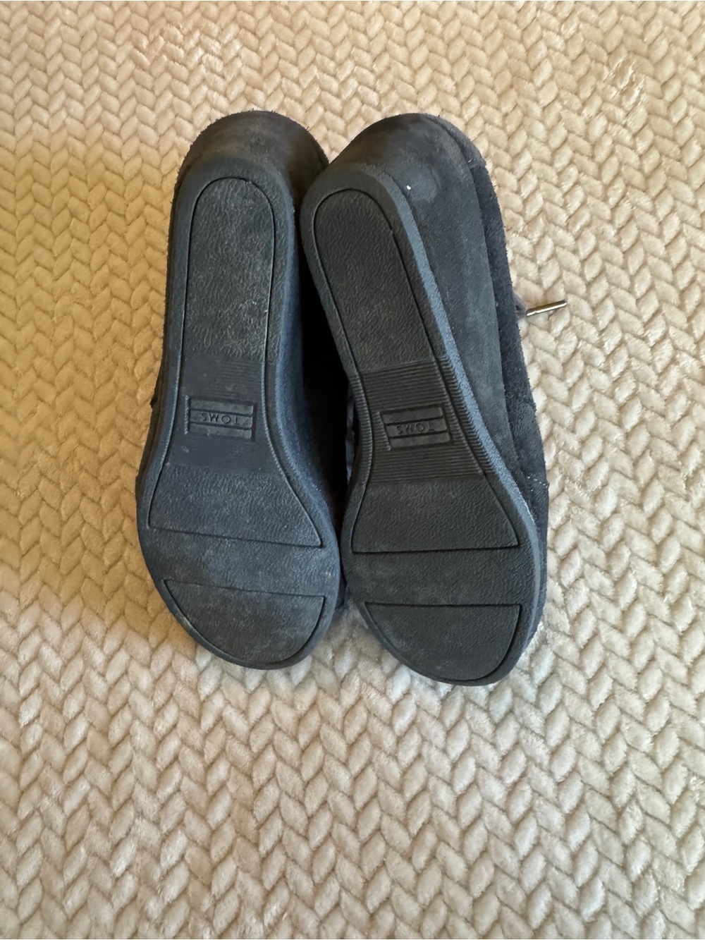TOMS Desert‎ Wedge Grey Suede Lace Up Ankle Booties Womens 8 - Picture 9 of 10